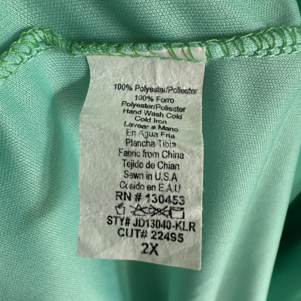 Colorblock Maxi Dress by Every 1 in‎ White and Green, Tall-Friendly Size 2X - Picture 6 of 11